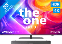 Philips Ambilight 55 inches PUS9000 QLED 4K (2025) + Philips TAB5109 TV with a pivotable base