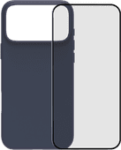 BlueBuilt Protective Backcover mit MagSafe iPhone 17 Pro Max Blau + BlueBuilt iPhone 17 Pro Max Panzerglas Hülle ohne Fallschutz