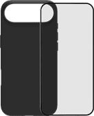 BlueBuilt Protective Backcover mit MagSafe iPhone 17 Air Schwarz + BlueBuilt iPhone 17 Air Panzerglas Backcover für Apple