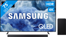 Samsung 75'' QLED Q8F + Samsung HW-B760GF QLED-Fernseher