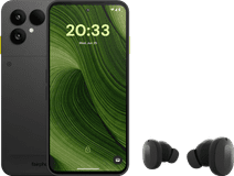 Fairphone 6 256GB Schwarz 5G + Fairphone Fairbuds True Wireless Earbuds Schwarz Smartphone mit NFC