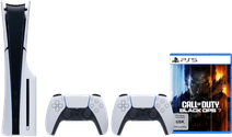 PlayStation 5 Slim mit Laufwerk + Call of Duty: Black Ops 7 + Zusätzlicher Controller Weiß 