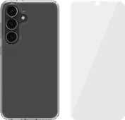 BlueBuilt Protective Backcover Samsung Galaxy S25 Transparent + Panzerglas BlueBuilt Hülle für Samsung