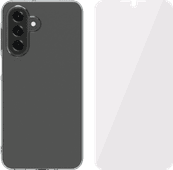 BlueBuilt Samsung Galaxy A17 Back Cover Transparent + BlueBuilt Screen Protector Glass Samsung Galaxy A17 case