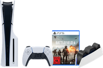 PlayStation 5 Slim mit Laufwerk + Battlefield 6 + Ladestation Weihnachtsangebot 2025 für die PlayStation 5
