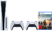PlayStation 5 Slim mit Laufwerk + Battlefield 6 + Zusätzlicher Controller Weiß Weihnachtsangebot 2025 für die PlayStation 5