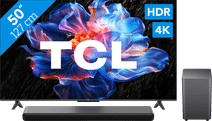 TCL 50 Zoll LED P61K 4K (2025) + TCL S55H 2.1 Soundbar Basis 4K UHD-Fernseher