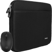 BlueBuilt Laptop Sleeve 37cm 15-16 inches S Black + Tradendum Mouse Mouse and laptop sleeve bundle