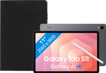 Samsung Galaxy Tab S11 11 Zoll 256GB Wi-Fi Grau + Book Case Schwarz Samsung Tablet für Filme, Serien und Gaming