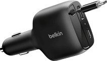 Belkin Power Delivery and Quick Charge Car Charger with 2 USB Ports and USB-C Cable 75W iPhone car charger with fast charging