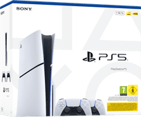 PlayStation 5 Slim Disc Edition + Extra Controller White Buy Sony products?