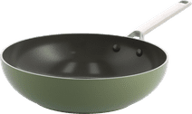 BK Sublime Wok 28cm Olive Green Ceramic wok