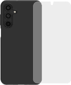 BlueBuilt Back Cover Samsung Galaxy A16 4G/5G Black + Screen Protector Glass Sustainable phone case