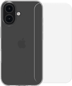 BlueBuilt Backcover iPhone 16 Transparent + Panzerglas 