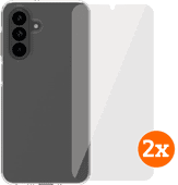 BlueBuilt Samsung Galaxy A26 Backcover Transparent + Panzerglas Doppelpack BlueBuilt Handyhülle