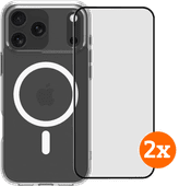 BlueBuilt Protective Back Cover MagSafe iPhone 17 Pro Max + Screen Protector Duo Pack Ruggedized case