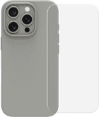 BlueBuilt Backcover iPhone 16 Pro Grau + Panzerglas Apple iPhone 16 Pro Hülle