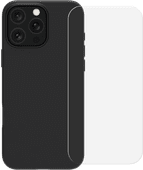 BlueBuilt Backcover iPhone 16 Pro Max Schwarz + Panzerglas Apple iPhone 16 Pro Max Hülle