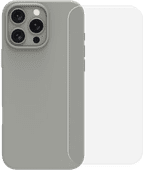 BlueBuilt Backcover iPhone 16 Pro Max Grau + Panzerglas Apple iPhone 16 Pro Max Hülle