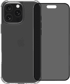 BlueBuilt Protective Backcover iPhone 16 Pro Max Transparent + Privacy Displayschutz Apple iPhone 16 Pro Max Hülle