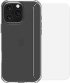 BlueBuilt Protective Backcover iPhone 16 Pro Max Transparent + Panzerglas 