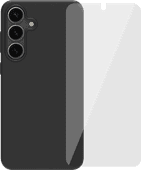 BlueBuilt Samsung Galaxy S25 Plus Backcover Schwarz + Panzerglas BlueBuilt Handyhülle