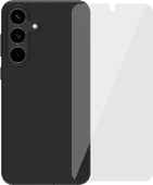 BlueBuilt Samsung Galaxy S25 FE Backcover Schwarz + Panzerglas Samsung Galaxy S25 FE Hülle