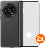 BlueBuilt Back Cover OnePlus 13 Transparent + Screen Protector Glass Duo Pack OnePlus 13 case