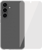 BlueBuilt Samsung Galaxy S25 Back Cover Transparent + Screen Protector Glass BlueBuilt phone case