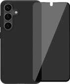 BlueBuilt Samsung Galaxy S25 Back Cover Black + BlueBuilt Privacy Screen Protector Glass BlueBuilt phone case