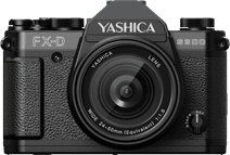 Yashica FX-D S300 Digital Film Simulation Kamera Schwarz Kamera mit Mikrofonanschluss