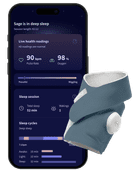 Owlet Dream Sock Bedtime Blue OW-DS-BL Basic baby monitor