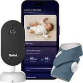 Owlet Cam 2 + Dream Sock Bedtime Blue OW-DSDUO-BL Babyphon mit Kamera und App