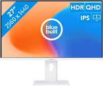 BlueBuilt 27 Zoll Quad HD Monitor Business-Monitor für Daten- und Finanzaufgaben