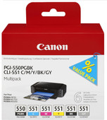 Canon PGI-550/CLI-551 Patronen Multipack Patrone für Canon PIXMA iP Drucker