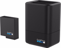 GoPro Dual Battery Charger + Battery (GoPro HERO 5, 6 und 7 Black) Akku für GoPro Kamera