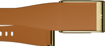 WHOOP MG LeatherLuxe Tapered Band Braun/Gold S/M WHOOP Armband