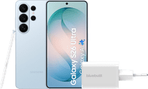 Samsung Galaxy S26 Ultra 256GB Hellblau 5G + BlueBuilt Ladegerät 65 Watt Weiß Samsung Galaxy S26 Ultra