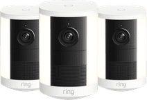 Ring Spotlight Camera 2nd Generation Battery White 3-pack Ring camera for a small garden