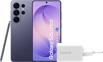 Samsung Galaxy S26 Ultra 256GB Dunkelblau 5G + BlueBuilt Ladegerät 65 Watt Weiß Samsung Galaxy S26 Ultra