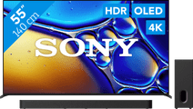 Sony Bravia 8 II 55 Zoll QD-OLED (2025) + Sony Bravia Theatre Bar 7 Schwarz Sony 50 Zoll Fernseher