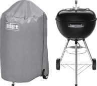 Weber Original Kettle 47 cm Schwarz + Weber Abdeckung 47 cm Kugelgrill
