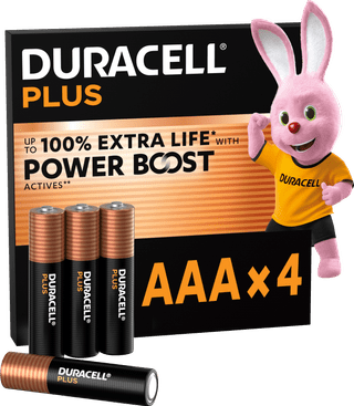 Duracell Plus AAA-Batterien 4 Stück
