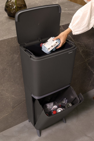 Brabantia SortUp Recycle Hi Mülleimer 25+10+10L Grau