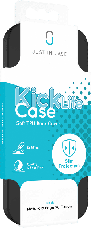 Just in Case KickLite Motorola Edge 70 Fusion Backcover Schwarz
