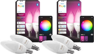 Philips Hue Kerzenlampe White & Color E14 4er-Pack