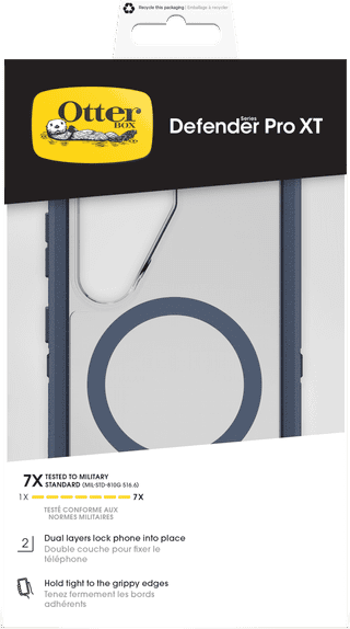 Otterbox Defender Samsung Galaxy S26 Backcover mit Magnet Transparent mit blauem Rand