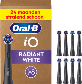 Oral-B iO Strahlendes Weiss (8 Stück) Schwarz