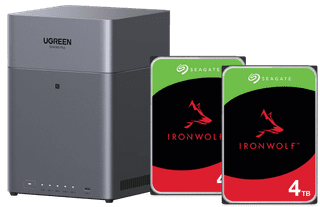 UGREEN NASync DH4300 Plus + Seagate Ironwolf 4 TB Doppelpack