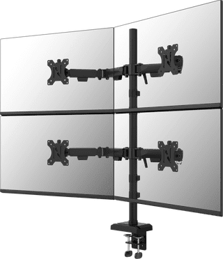 Neomounts NERO DS60-600BL2-2 Monitorhalterung Schwarz